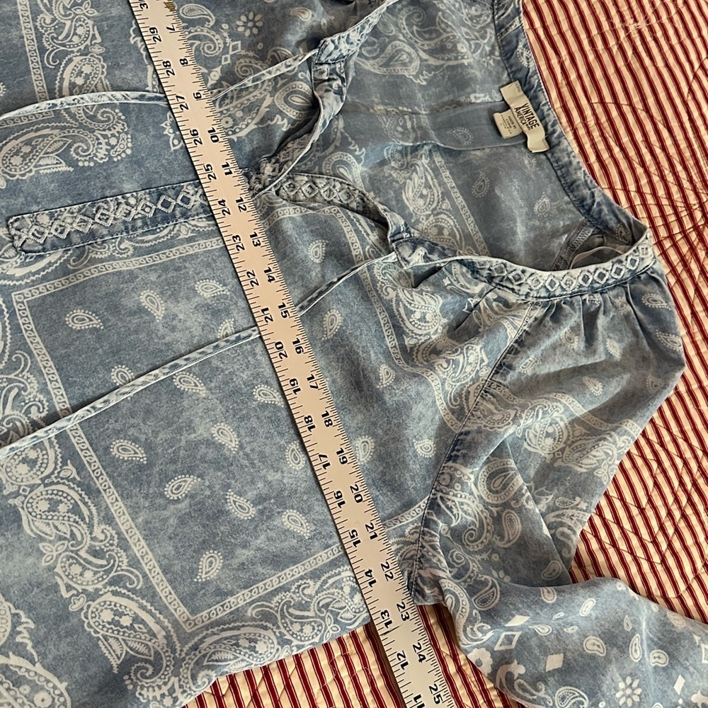Vintage America Denim Blue Tunic - Picture 10 of 11